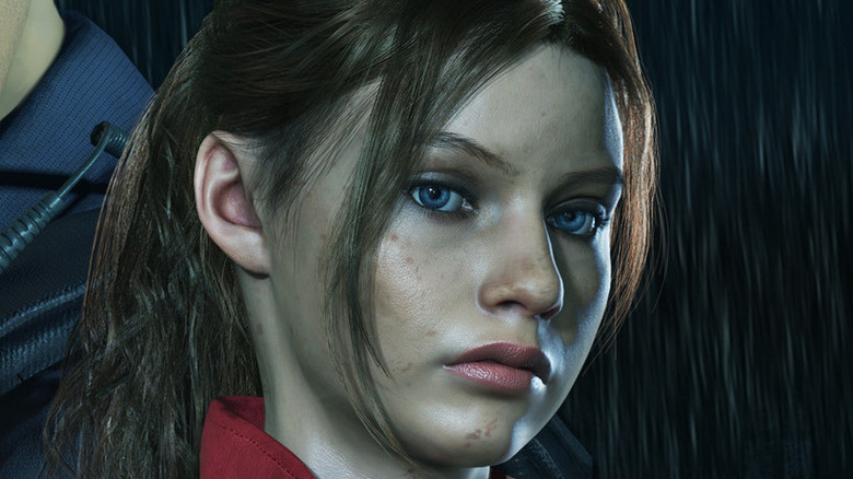 Resident Evil 2 Claire rain