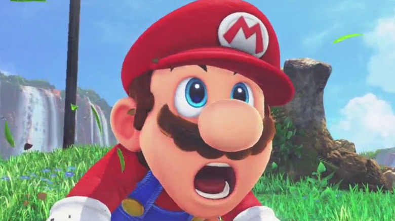 Surprised Mario in Super Mario 3D World
