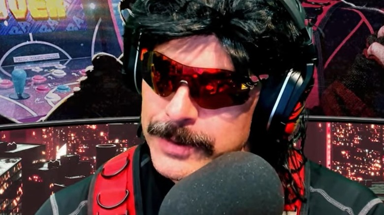 Dr Disrespect Microphone Mustache Pensive