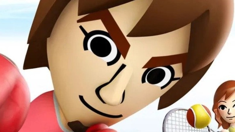 Wii Sports character staring intently