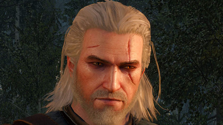 The Witcher 3 Geralt smirk