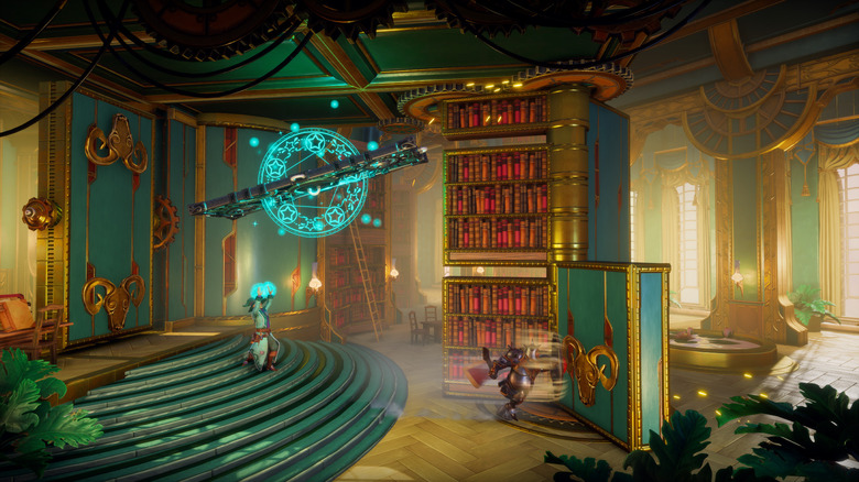 Trine 5 wizard and knight solving puzzle