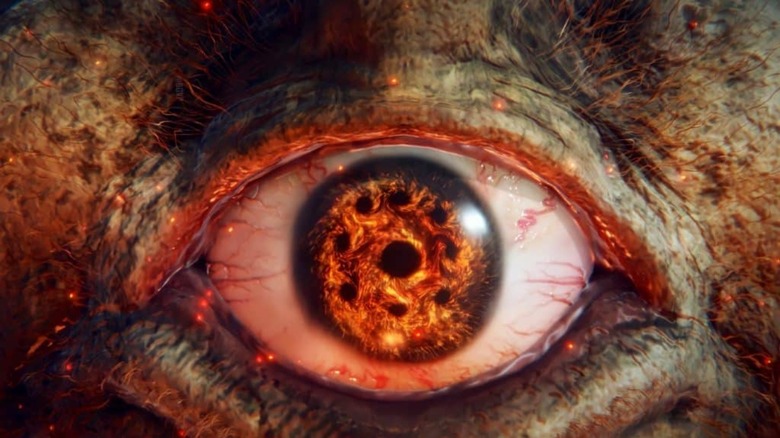Elden Ring eye on fire