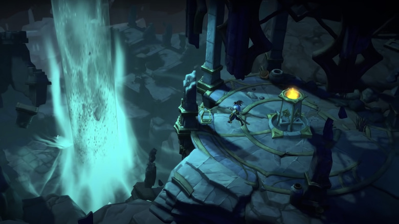 Ruined King Ruins and Waterfall