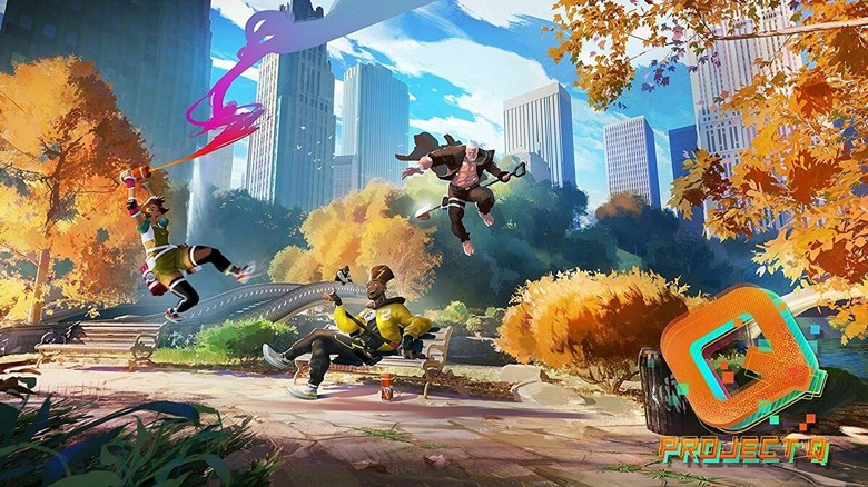Project Q characters in park