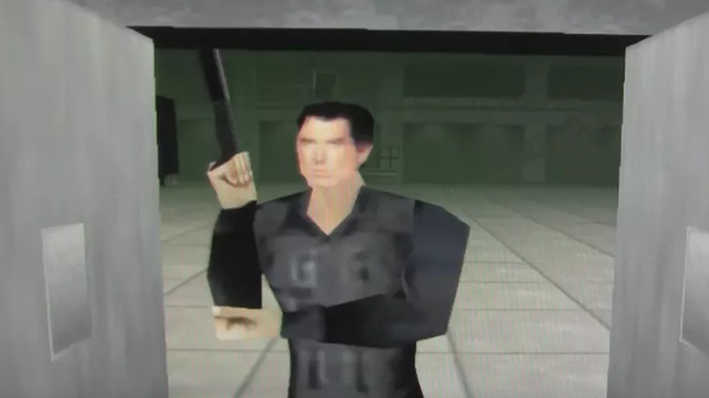 James Bond with pistol