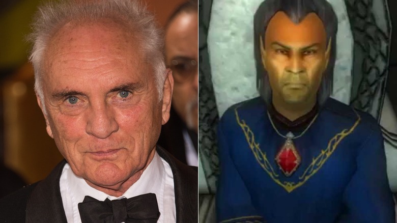 Terence Stamp (left); Mankar Camoran (right)