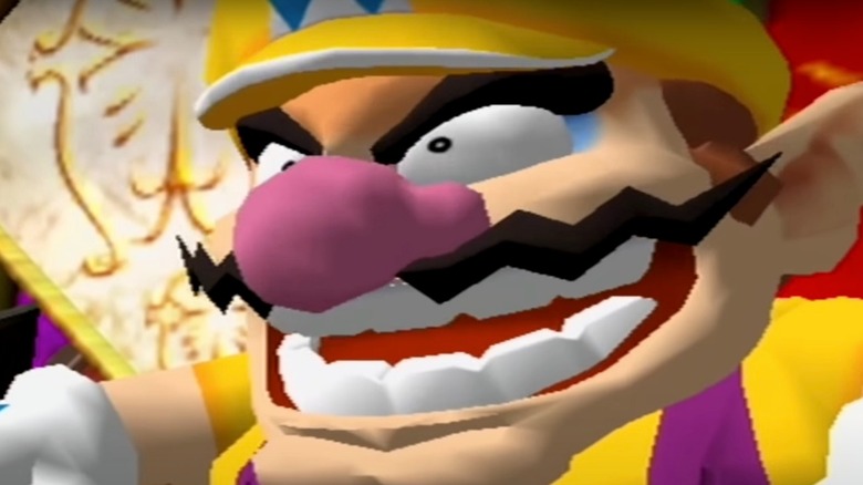 Wario laughing