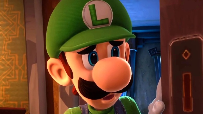 Super Mario Bros Luigi sad