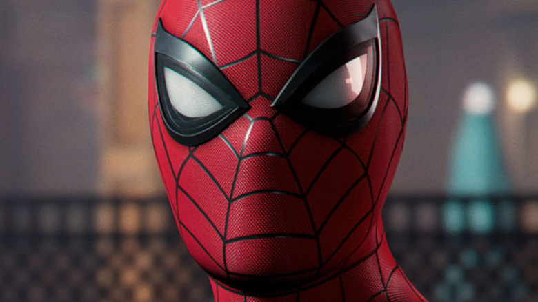 Closeup of Spider Man 2 Costume