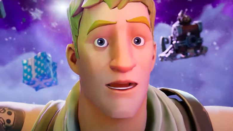 Jonesy from Fortnite looking surprised