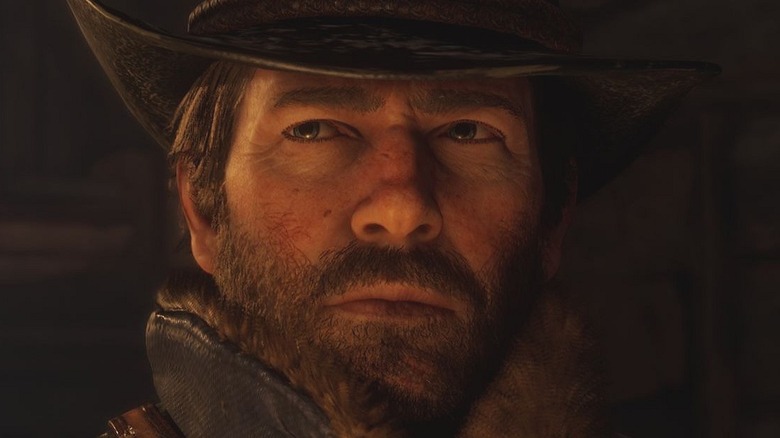 Arthur Morgan in coat and hat