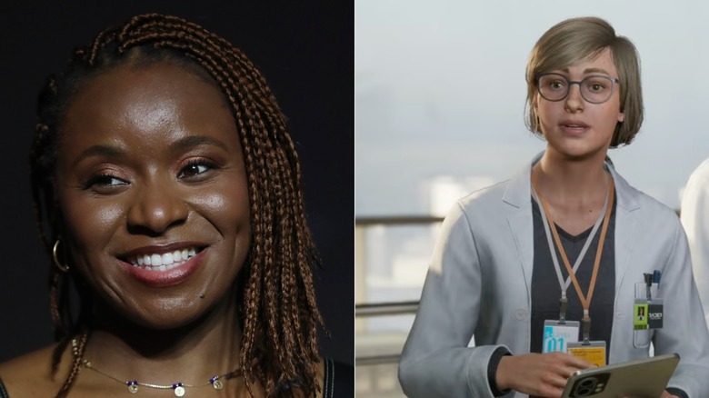 A headshot of Nneka Okoye and Julia in Split Fiction