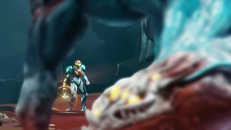 Metroid Dread Samus fight cinematic