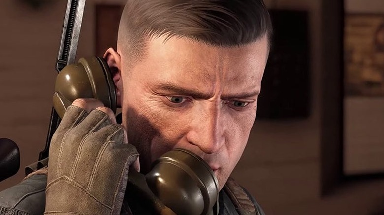 Sniper Elite 5 guy on phone