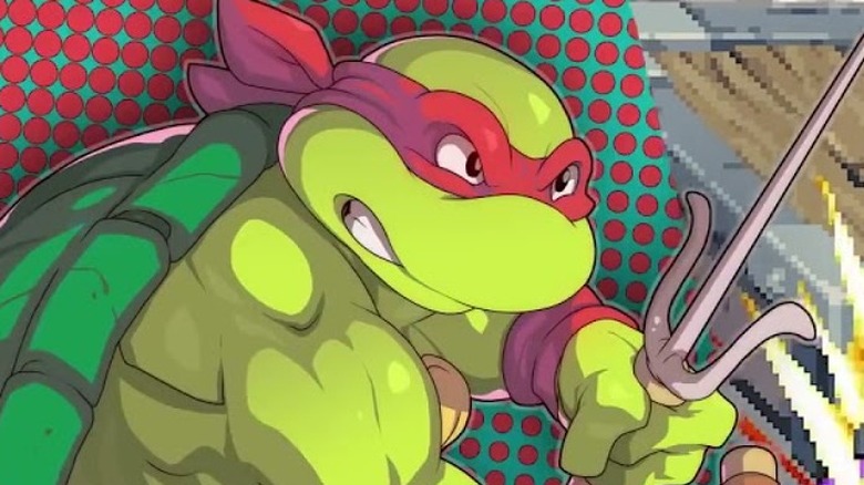 Shredder's Revenge Turtles close up