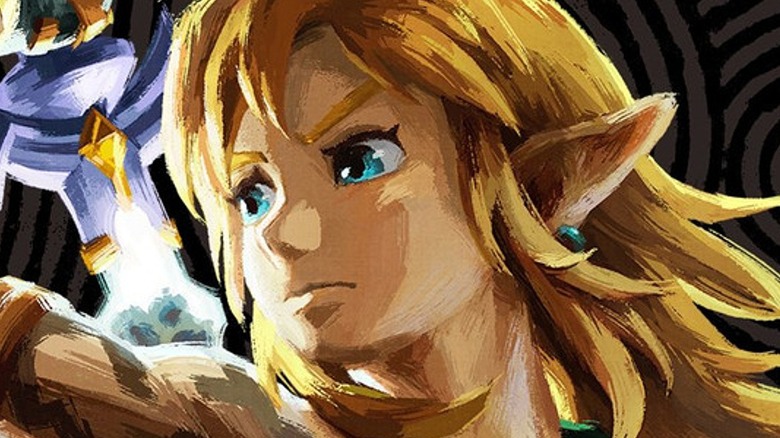 Link draws Master Sword