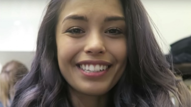 Valkyrae smiles