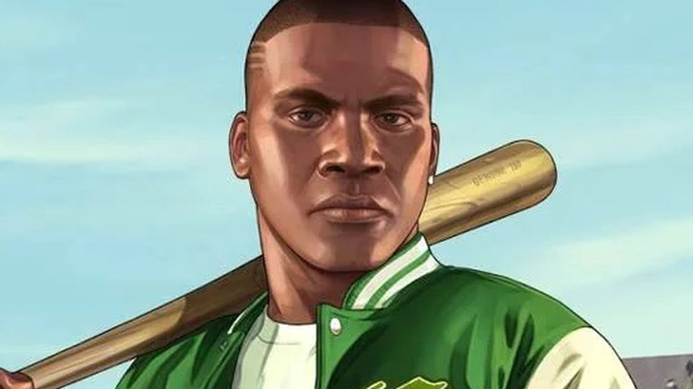 GTA 5 Franklin with bat