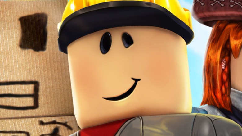 Roblox avatar smiling