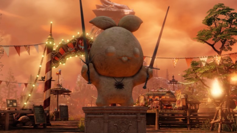 White Wolf Haven Island festival statue