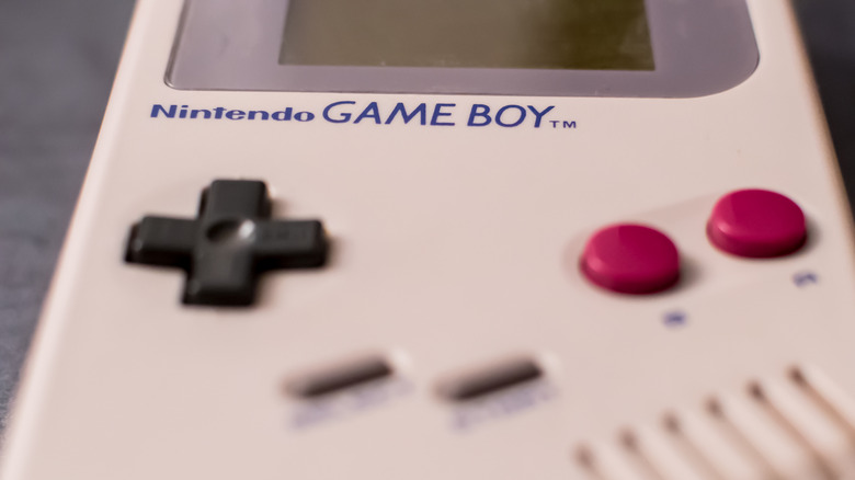 A close up of Nintendo's Game Boy