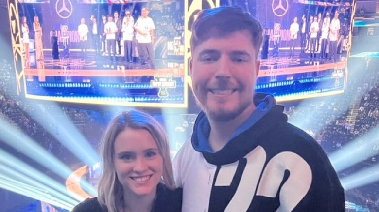 MrBeast and Booysen at League of Legends event