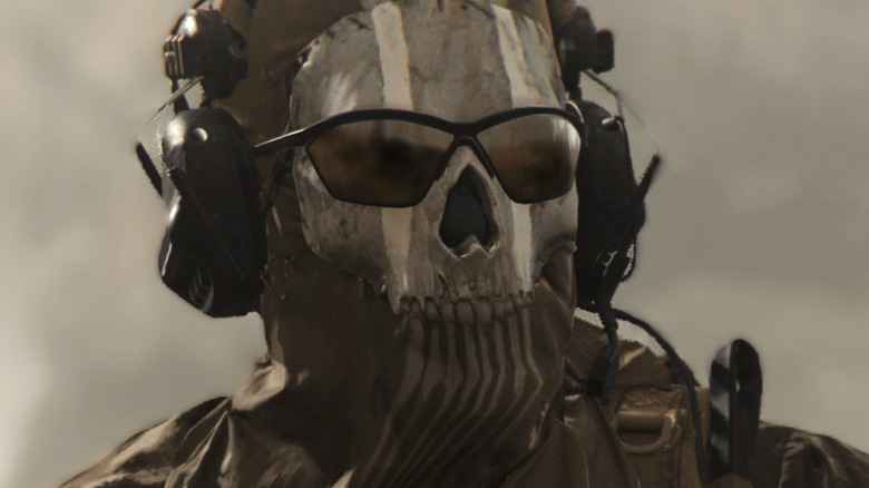 CoD skull mask close up