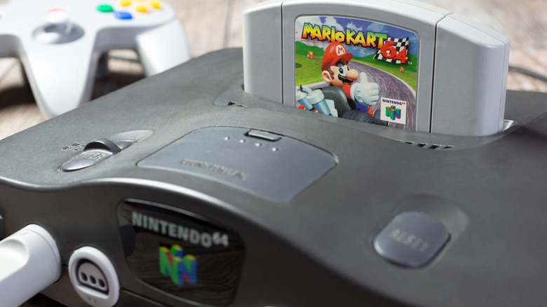Nintendo 64 with game and controller