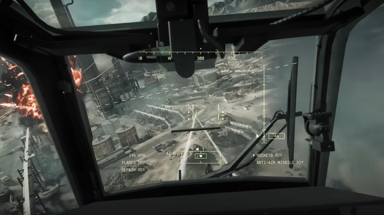 Player shooting rockets from aircraft cockpit in Battlefield 6
