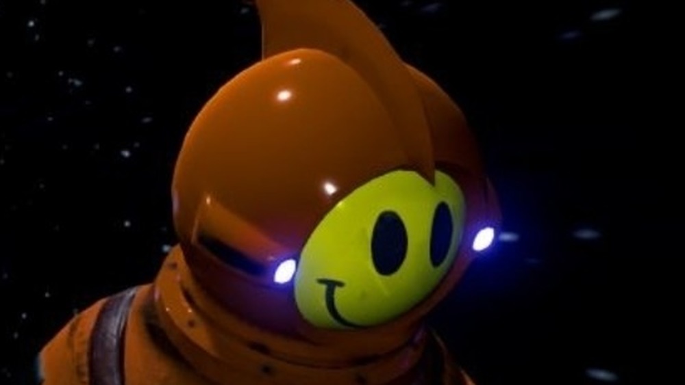 Smiley face spaceman
