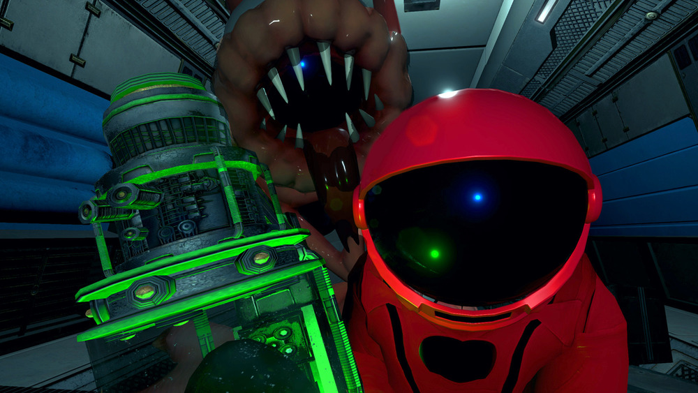 Monster chasing Unfortunate Spacemen