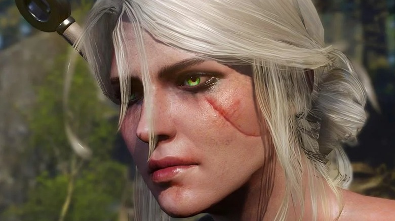 Ciri stares pensively