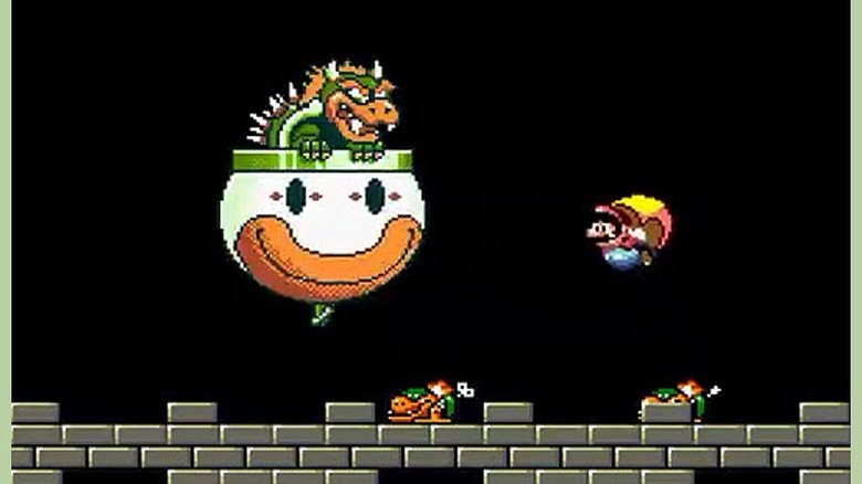 Bowser clown car fight