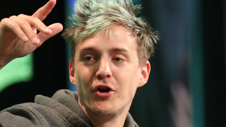 Ninja waving hand in air