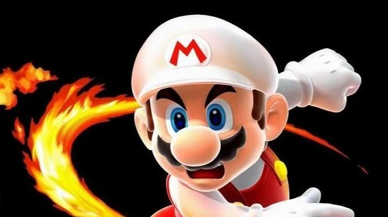 Fire Mario flames