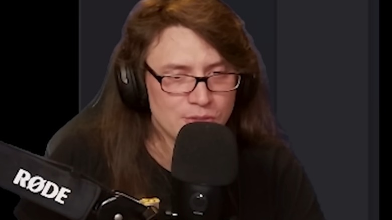 Pirate Software talking into a microphone