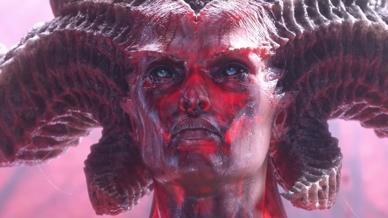 Lillith's face from Diablo 4 trailer