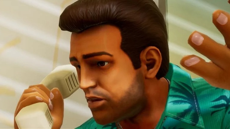 Tommy Vercetti on the phone