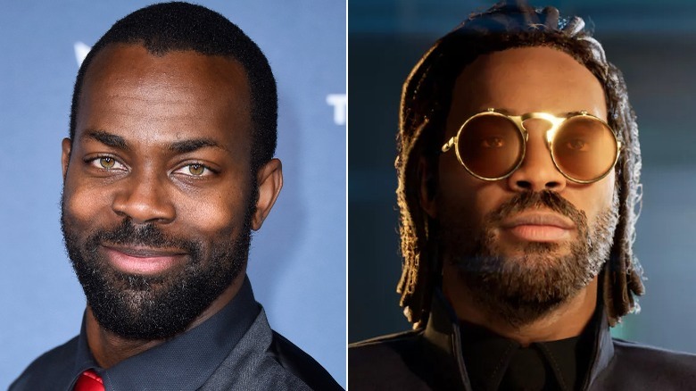 Damion Poitier red carpet and Nasara Crime Boss Rockay City