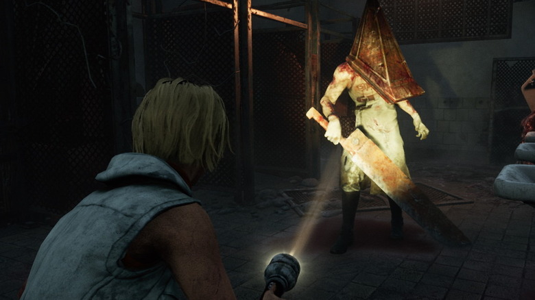 Pyramid Head bathroom