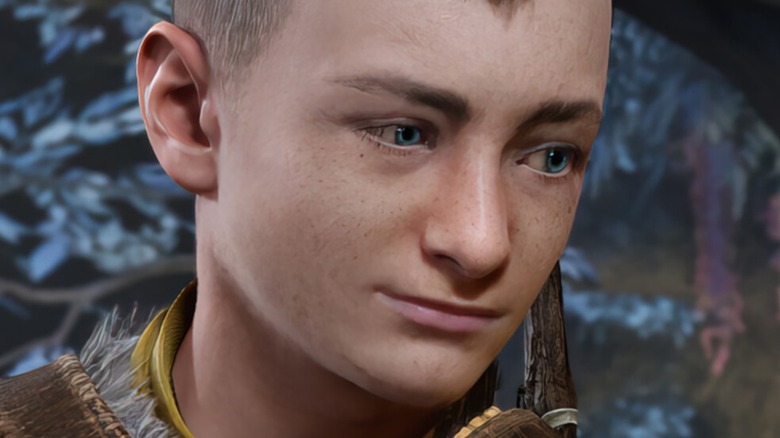 Atreus smirking