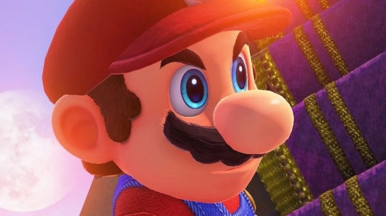 Mario Odyssey frowning