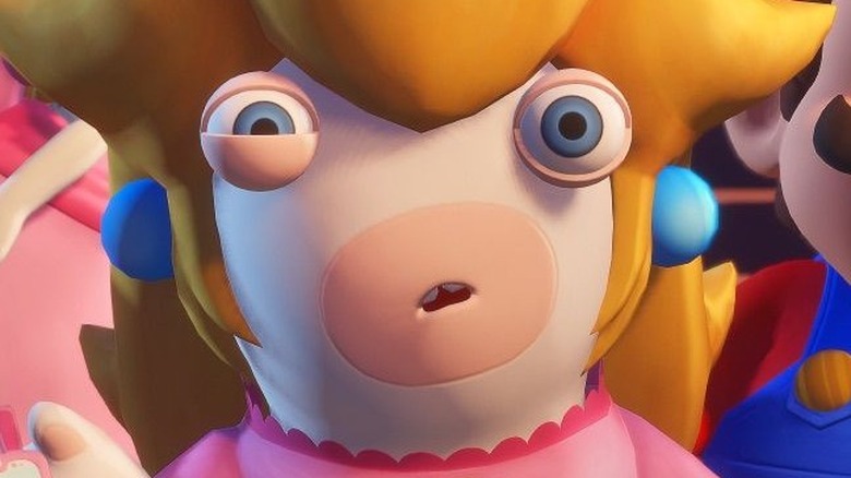 Rabbid Peach strange look