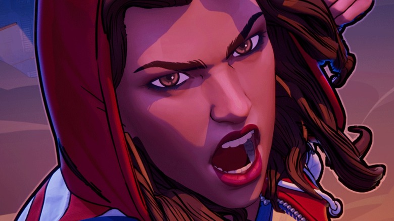 America Chavez Marvel Snap yelling punch