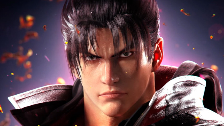 Jin Kazama staring threateningly