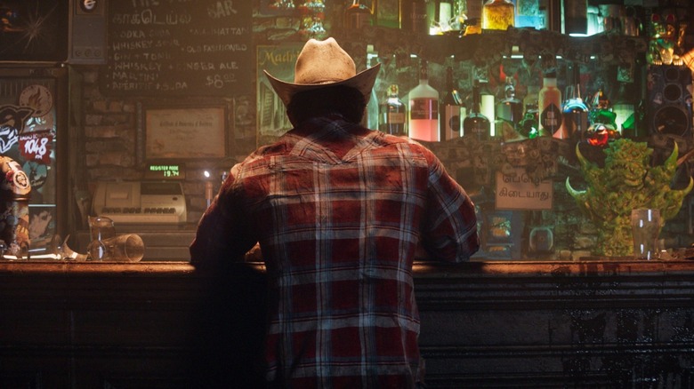 Wolverine in a bar