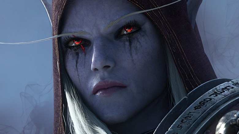 Close-up of a dark elf