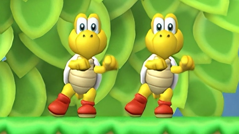Two red Koopas dancing