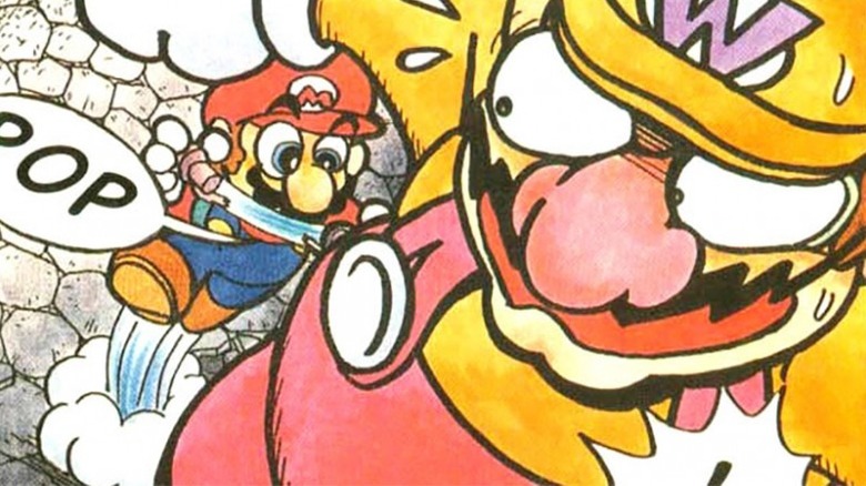 Mario tormenting Wario